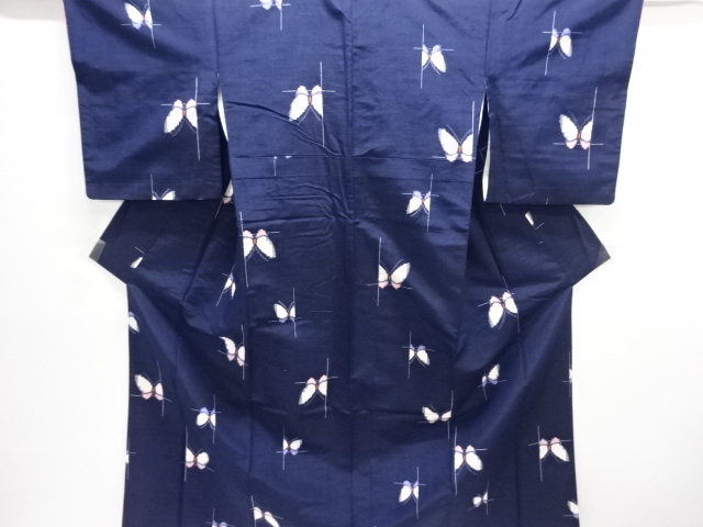 Japanese Kimono / Tsumugi Omeshi Silk